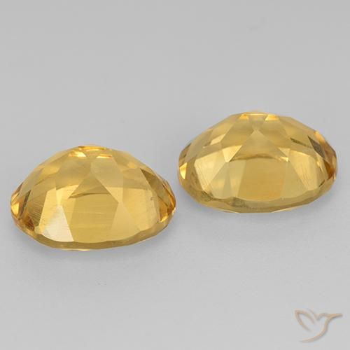 Citrine Gemstones in 10 x 8 mm (calibrated) Size for Sale, Citrine Stones in Gold Color