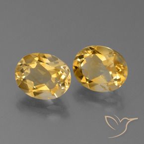 4.46 ctw Golden Citrine Stones, Natural Citrine in Oval Facet Shape for Sale