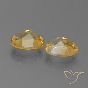 Citrine Gemstones in 10 x 8 mm (calibrated) Size for Sale, Citrine Stones in Golden Orange Color