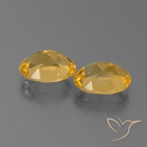 Citrine Gemstones in 10 x 8 mm (calibrated) Size for Sale, Citrine Stones in Golden Orange Color