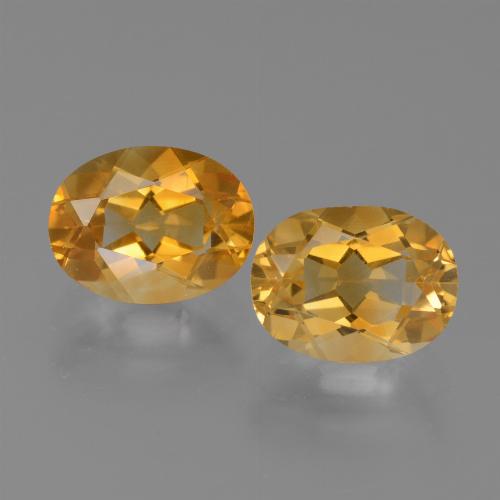 Dark Golden Citrine Gem - 1.2ct Oval Facet (ID: 450608)