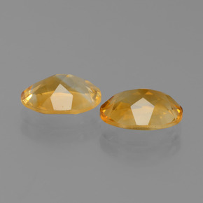 Citrine Gemstones in 8 x 6 mm (calibrated) Size for Sale, Citrine Stones in Deep Orange-Gold Color