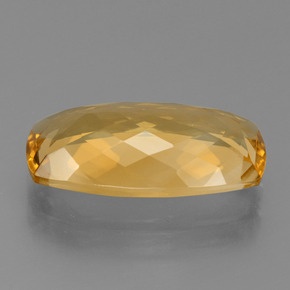 Citrine Gemstone in 17.1 x 9.5 mm Size for Sale, Citrine Stone in Deep Golden Orange Color