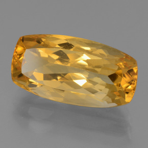 8.17 ct Golden Citrine Stone, Natural Citrine in Cushion-Cut Shape for Sale