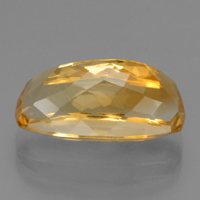 Citrine Gemstone in 17.3 x 9 mm Size for Sale, Citrine Stone in Deep Golden Orange Color