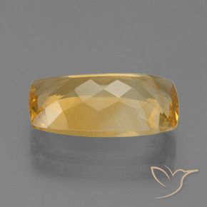 Citrine Gemstone in 14.8 x 9 mm Size for Sale, Citrine Stone in Medium-Dark Golden Color