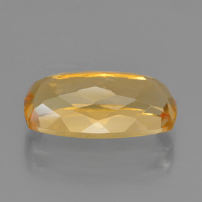 Citrine Gemstone in 13.6 x 7.1 mm Size for Sale, Citrine Stone in Medium-Dark Golden Color