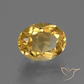2.77 ct Golden Citrine Stone, Natural Citrine in Oval Facet Shape for Sale