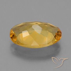 Citrine Gemstone in 13 x 9 mm (calibrated) Size for Sale, Citrine Stone in Deep Golden Orange Color