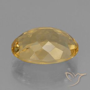 Citrine Gemstone in 13.5 x 10 mm Size for Sale, Citrine Stone in Deep Golden Orange Color
