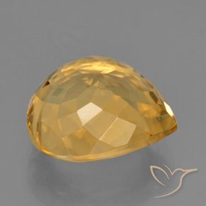 Citrine Gemstone in 13 x 13 mm (calibrated) Size for Sale, Citrine Stone in Deep Golden Orange Color