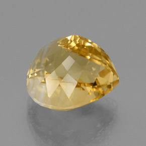 Citrine Gemstone in 13.9 x 13.5 mm Size for Sale, Citrine Stone in Golden Orange Color