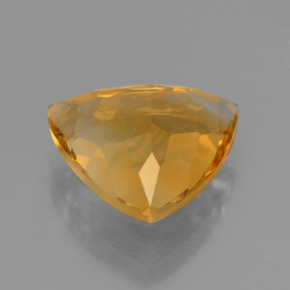 Citrine Gemstone in 12.1 x 11.5 mm Size for Sale, Citrine Stone in Medium-Dark Golden Color