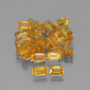 0.2ct Octagon Step Cut Yellow Golden Citrine for sale thumb image of 0.2ct Octagon Step Cut Yellow Golden Citrine (ID: 452990)