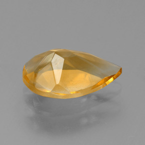 Citrine Gemstone in 12.5 x 8.6 mm Size for Sale, Citrine Stone in Medium Orange Color
