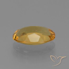 Citrine Gemstone in 11.5 x 7.9 mm Size for Sale, Citrine Stone in Deep Golden Orange Color