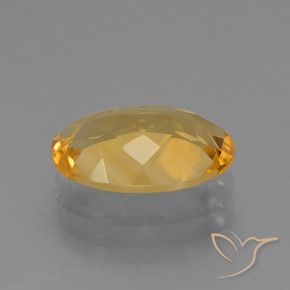Citrine Gemstone in 12 x 8 mm (calibrated) Size for Sale, Citrine Stone in Medium Golden Color