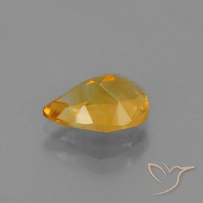 Citrine Gemstone in 10.4 x 7.3 mm Size for Sale, Citrine Stone in Medium Orange Color