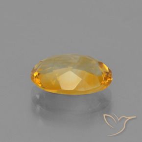 Citrine Gemstone in 11.4 x 8.6 mm Size for Sale, Citrine Stone in Dark Golden Color