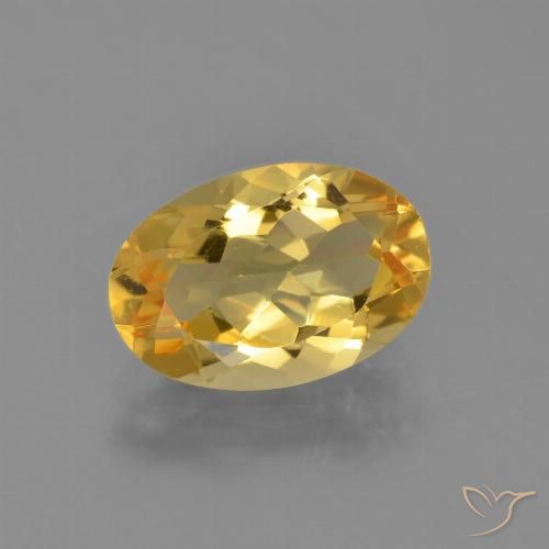 2.55ct Natural Golden Citrine, Oval, VVS-VS