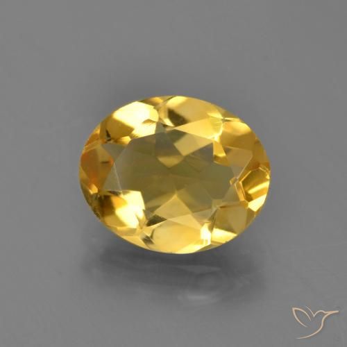 2.76ct Natural Deep Golden Orange Citrine, Oval, VVS-VS