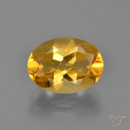 3.05ct Natural Dark Golden Citrine, Oval, VVS-VS