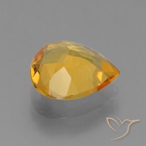 Citrine Gemstone in 11 x 11 mm (calibrated) Size for Sale, Citrine Stone in Deep Orange-Gold Color