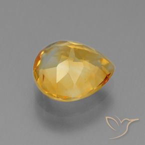 Citrine Gemstone in 10 x 10 mm (calibrated) Size for Sale, Citrine Stone in Deep Orange-Gold Color