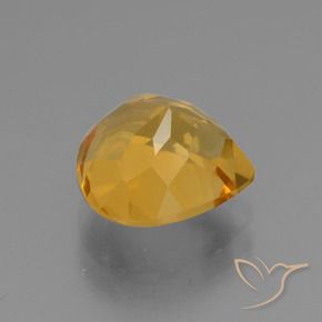 Citrine Gemstone in 10 x 10 mm (calibrated) Size for Sale, Citrine Stone in Dark Golden Color