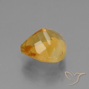 Citrine Gemstone in 9 x 9 mm (calibrated) Size for Sale, Citrine Stone in Golden Orange Color