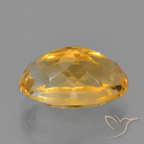 Citrine Gemstone in 12 x 8 mm (calibrated) Size for Sale, Citrine Stone in Deep Orange-Gold Color