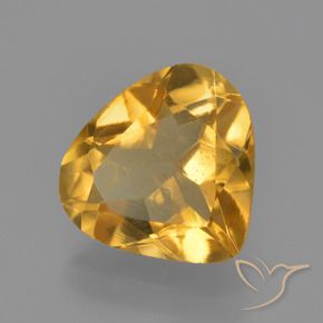 1.80 ct Golden Citrine Stone, Natural Citrine in Pear Facet Shape for Sale