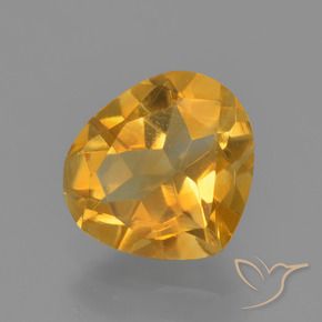 1.33 ct Golden Citrine Stone, Natural Citrine in Pear Facet Shape for Sale