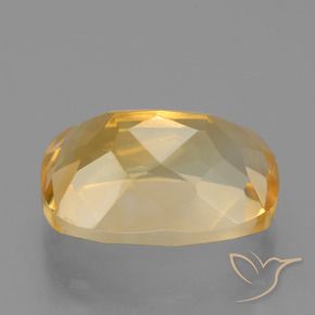 Citrine Gemstone in 14 x 10.5 mm Size for Sale, Citrine Stone in Light Orange-Gold Color