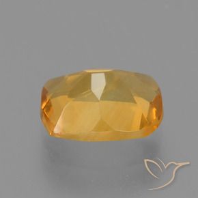 Citrine Gemstone in 8.5 x 6.8 mm Size for Sale, Citrine Stone in Deep Orange-Gold Color