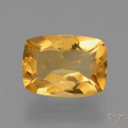 2.20ct Natural Orange-Gold Citrine, Cushion, VS-SI