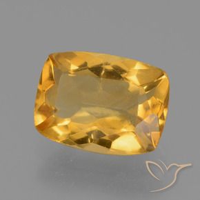 2.20 ct Golden Citrine Stone, Natural Citrine in Cushion-Cut Shape for Sale