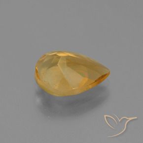 Citrine Gemstone in 10.5 x 7.9 mm Size for Sale, Citrine Stone in Deep Golden Orange Color