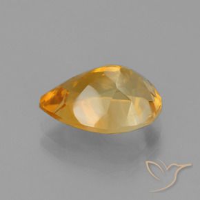 Citrine Gemstone in 11 x 9 mm (calibrated) Size for Sale, Citrine Stone in Deep Orange-Gold Color