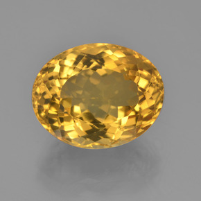 Deep Golden Orange Цитрин Камень - 8.6ct Фасетный Овал (ID: 453740)