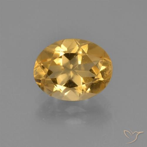 1.90ct Natural Medium Orange Citrine, Oval, VVS-VS