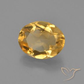 2.12 ct Golden Citrine Stone, Natural Citrine in Oval Facet Shape for Sale