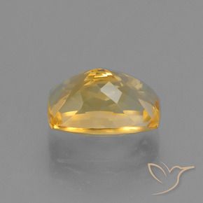 Citrine Gemstone in 11.2 x 8.1 mm Size for Sale, Citrine Stone in Deep Golden Orange Color