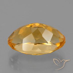 Citrine Gemstone in 12.5 x 8 mm Size for Sale, Citrine Stone in Deep Orange-Gold Color