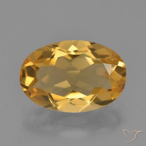 2.75ct Natural Deep Golden Orange Citrine, Oval, VVS-VS, Photo A