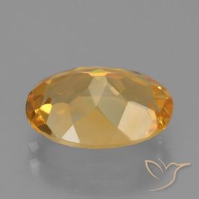 Citrine Gemstone in 11.9 x 8.7 mm Size for Sale, Citrine Stone in Deep Golden Orange Color