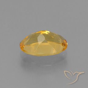 Citrine Gemstone in 11.1 x 7.7 mm Size for Sale, Citrine Stone in Deep Golden Orange Color