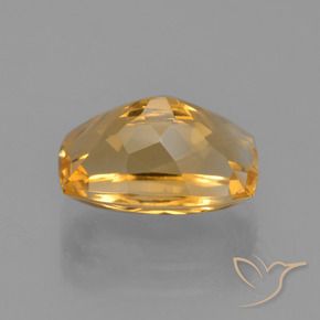 Citrine Gemstone in 11 x 7 mm Size for Sale, Citrine Stone in Deep Golden Orange Color
