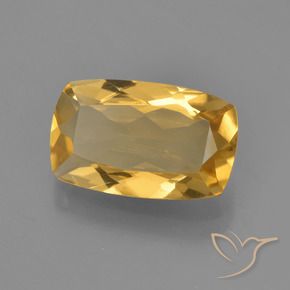 2.30 ct Golden Citrine Stone, Natural Citrine in Cushion-Cut Shape for Sale