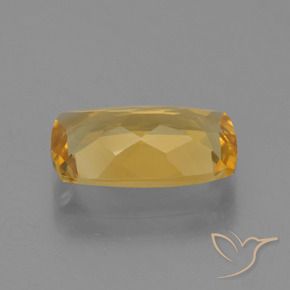 Citrine Gemstone in 11.7 x 7.1 mm Size for Sale, Citrine Stone in Medium-Dark Golden Color